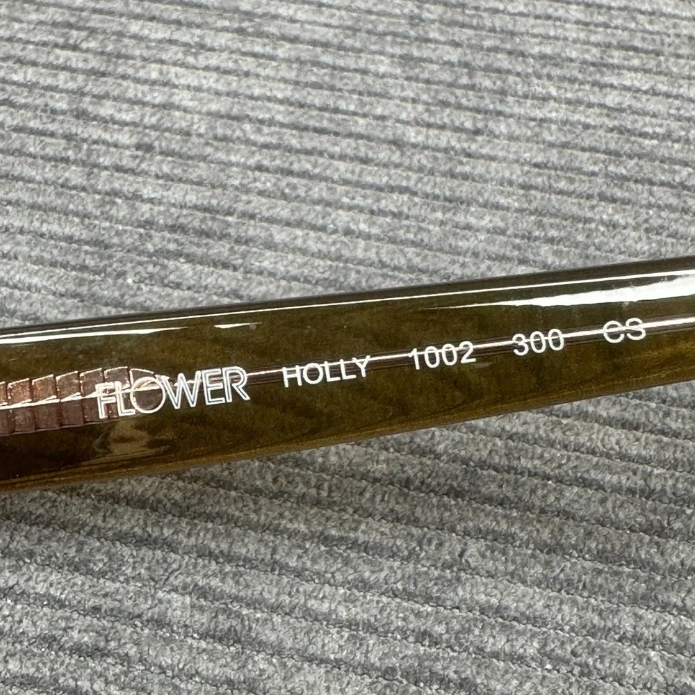 Flower by Drew Barrymore Holly 1002‎ Olive Green Pink Cat Eye Y2K Eyeglasses Vtg